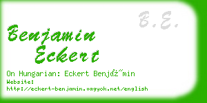 benjamin eckert business card